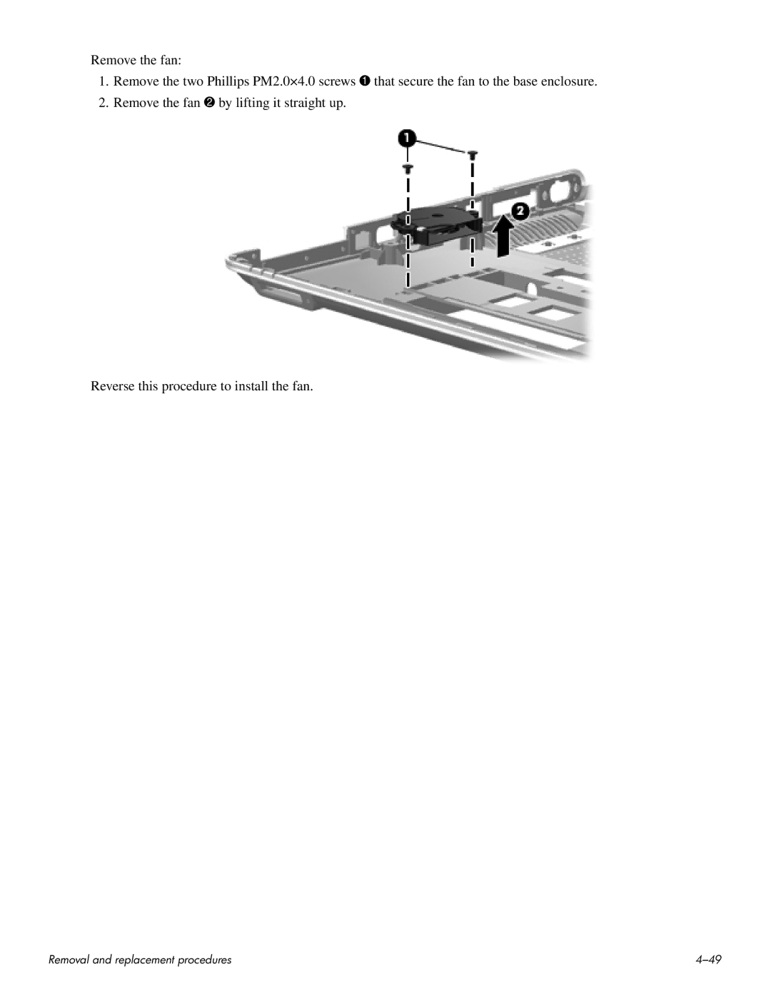 HP HDX 16 manual Removal and replacement procedures 