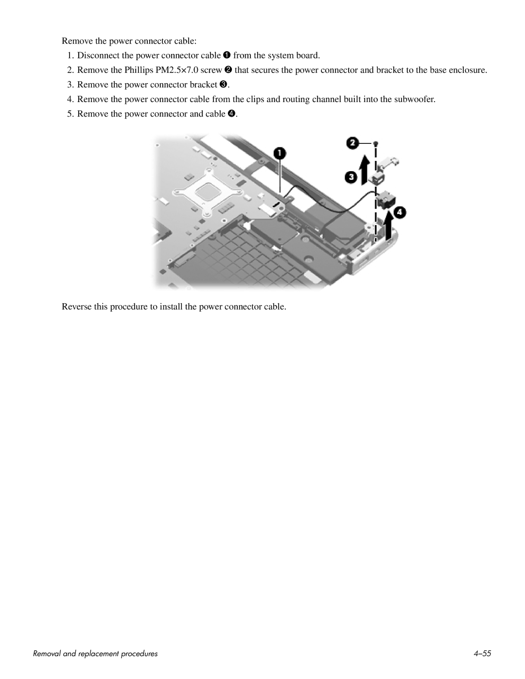 HP HDX 16 manual Removal and replacement procedures 