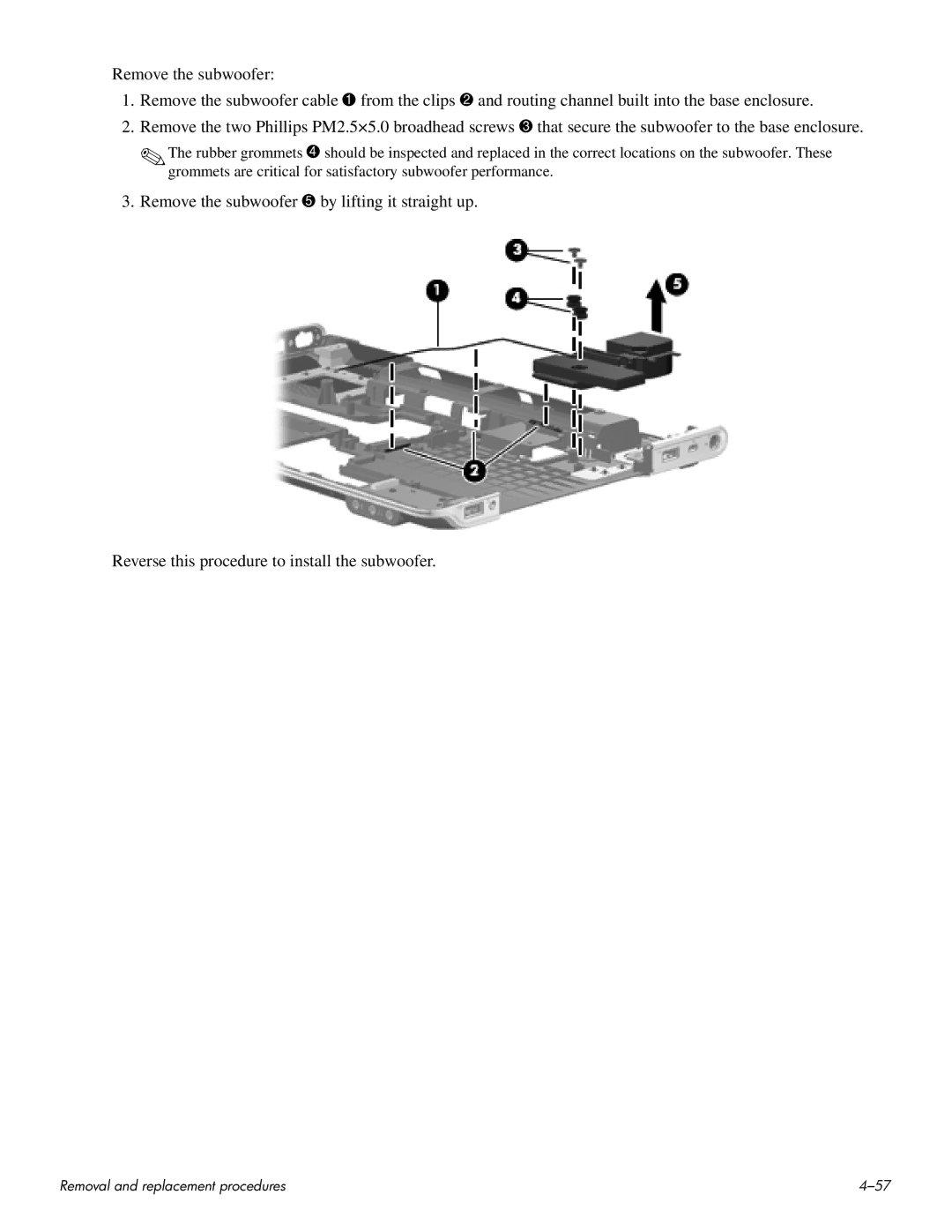 HP HDX 16 manual Removal and replacement procedures 