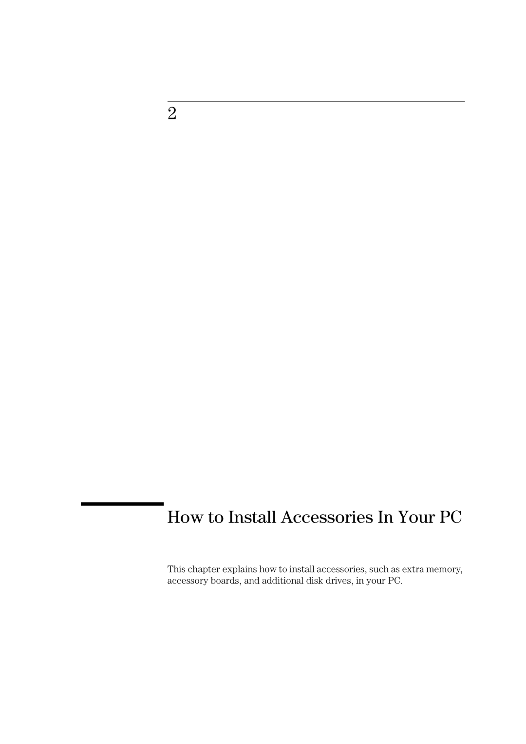 HP HEWLET VECTRA VA 6/XXX manual How to Install Accessories In Your PC 