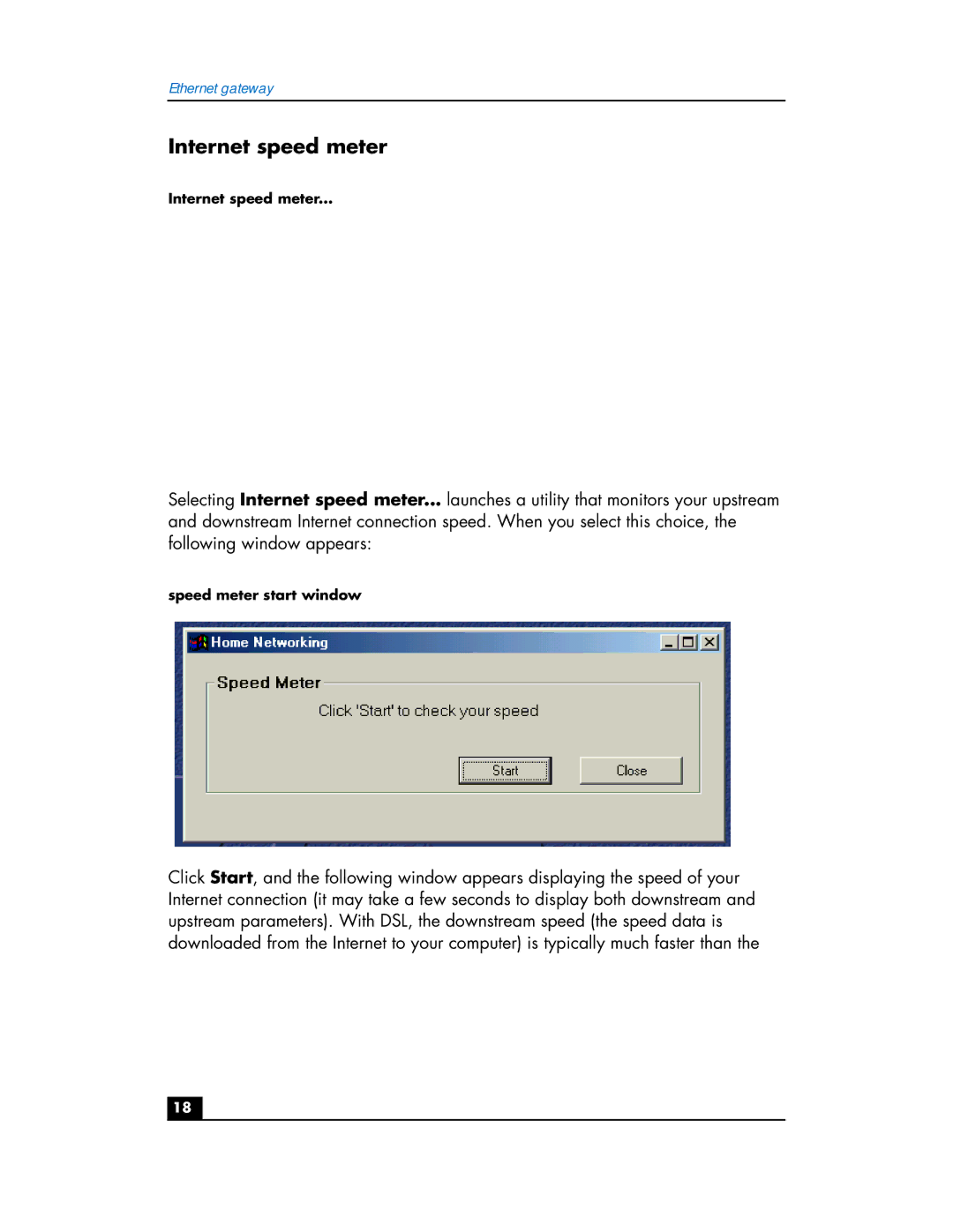 HP hn200e manual Internet speed meter 