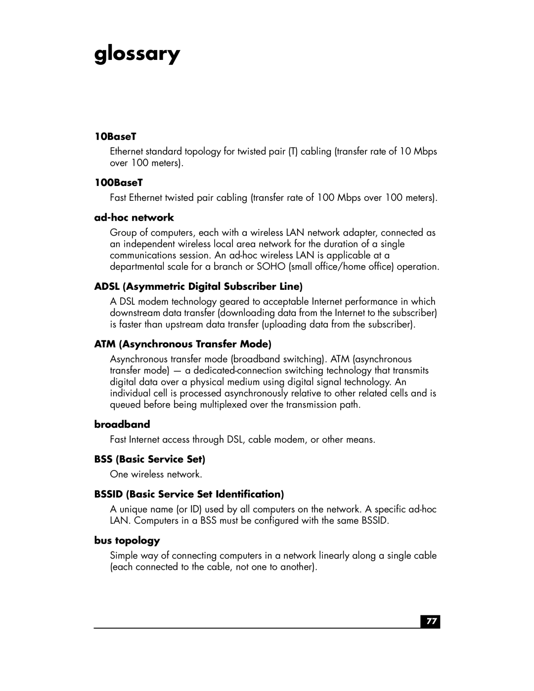 HP hn200e manual Glossary 