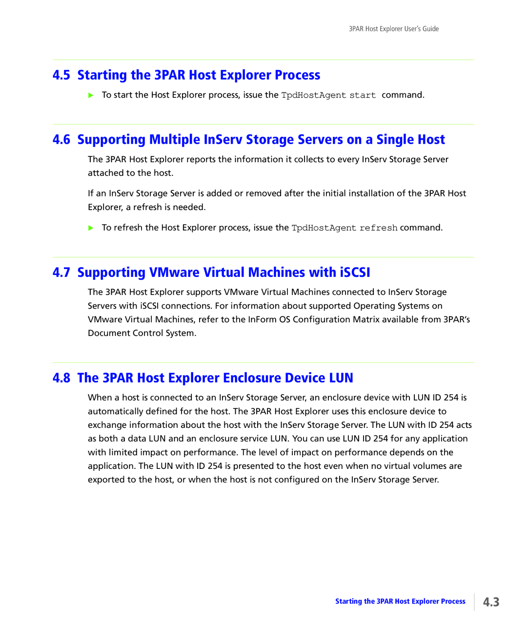 HP Host Explorer Software Media Kit Starting the 3PAR Host Explorer Process, Supporting VMware Virtual Machines with iSCSI 