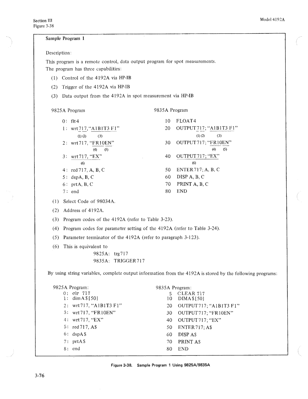 HP Humidifier 4192A manual 