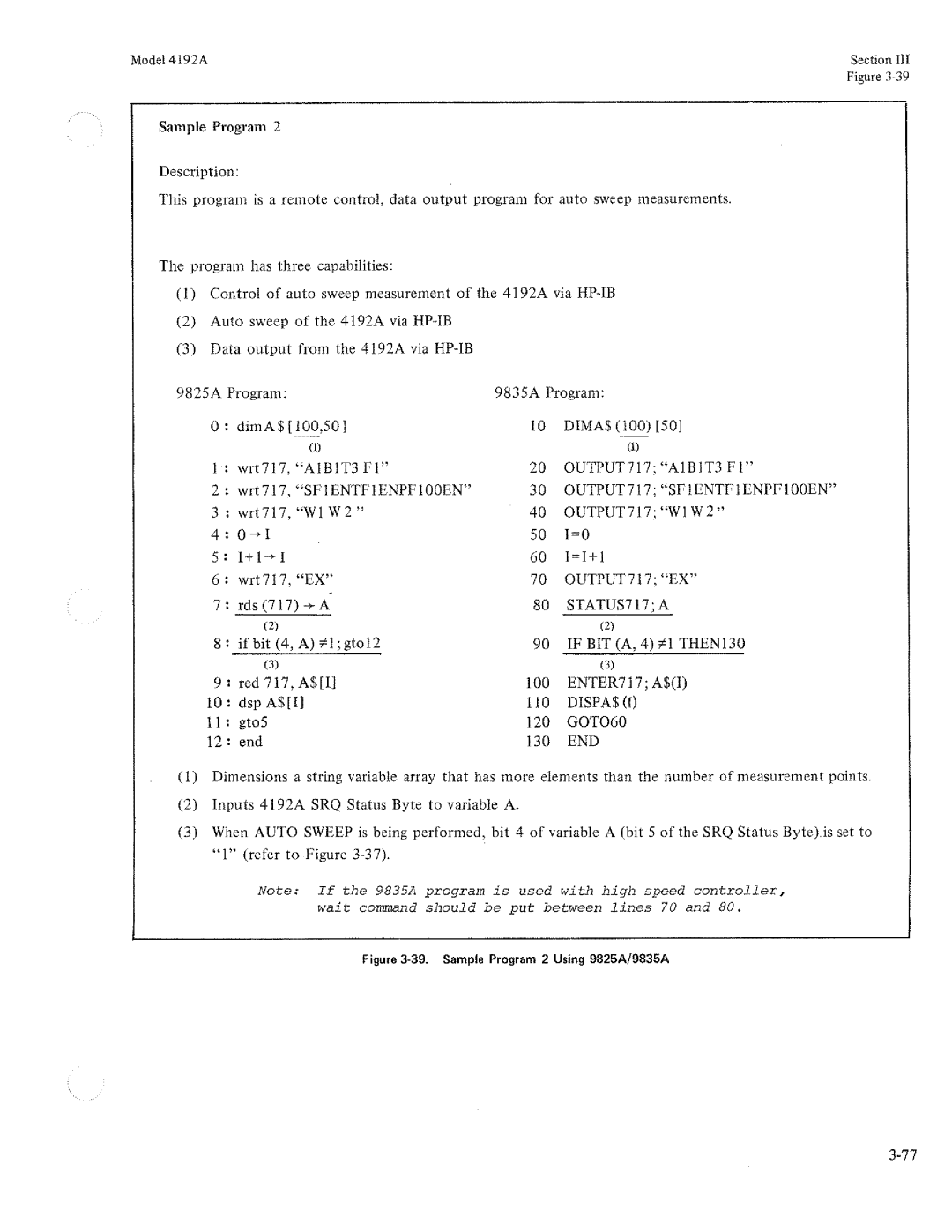 HP Humidifier 4192A manual 