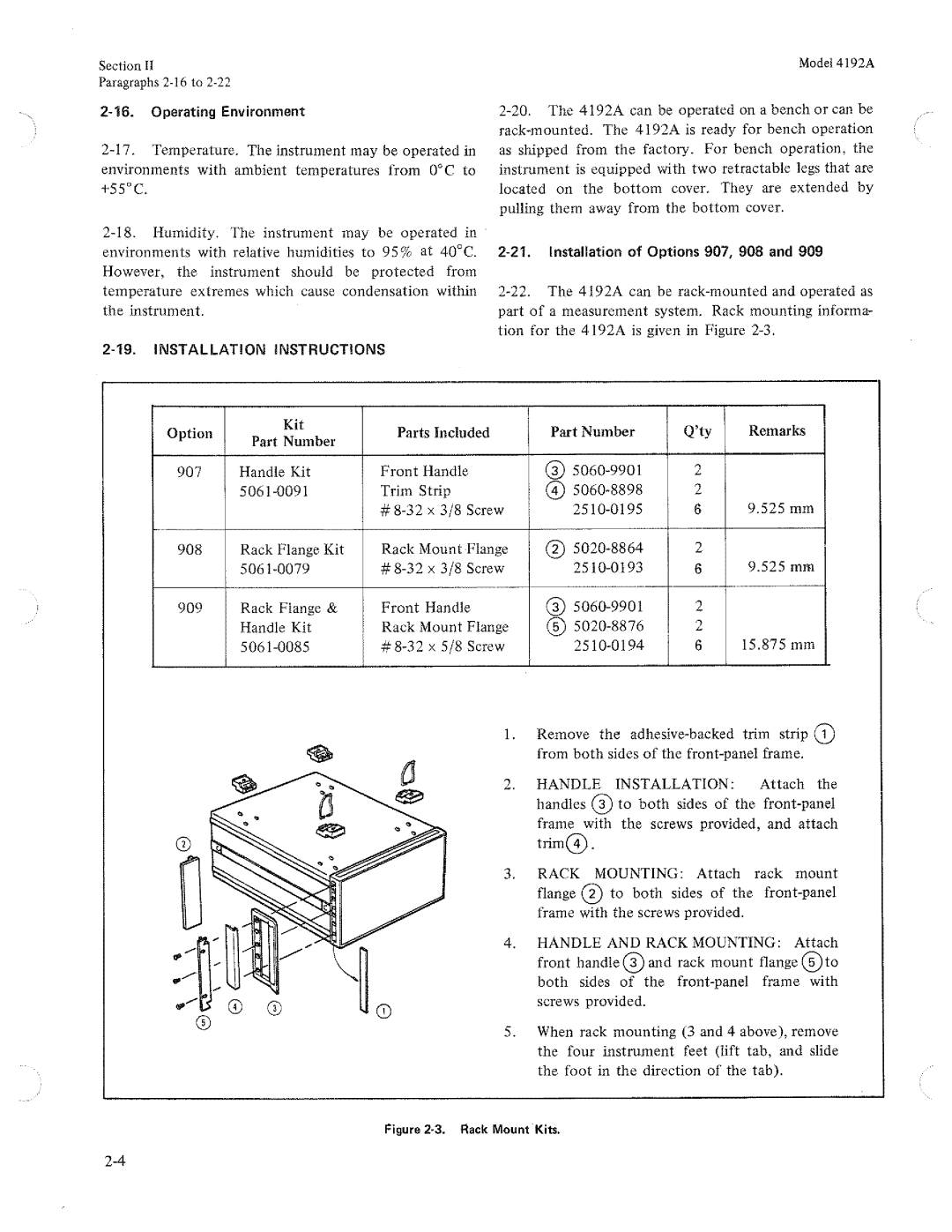 HP Humidifier 4192A manual 