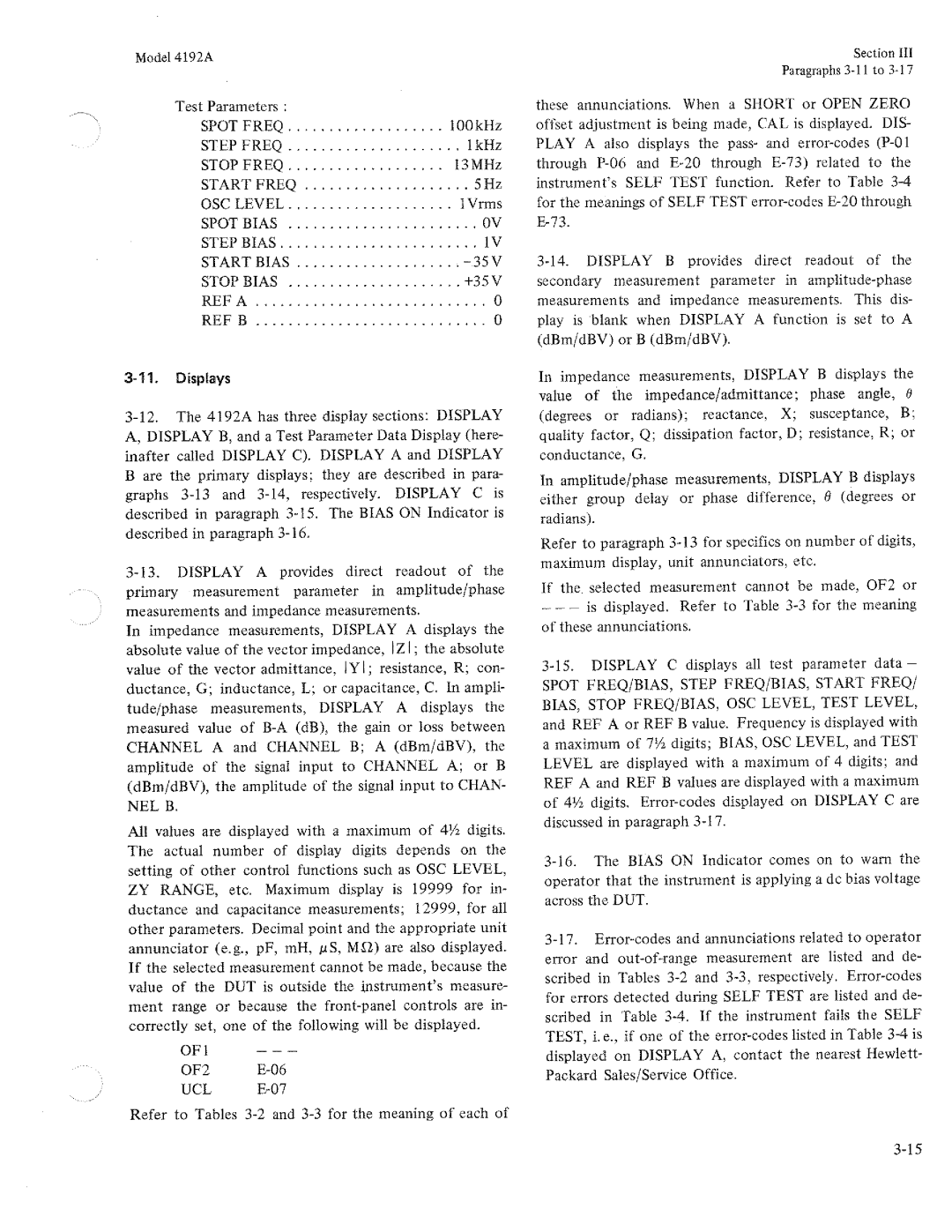 HP Humidifier 4192A manual 