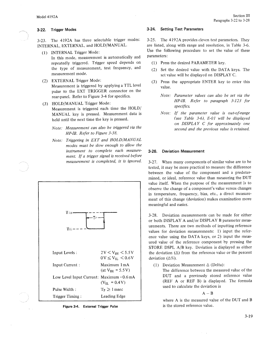 HP Humidifier 4192A manual 