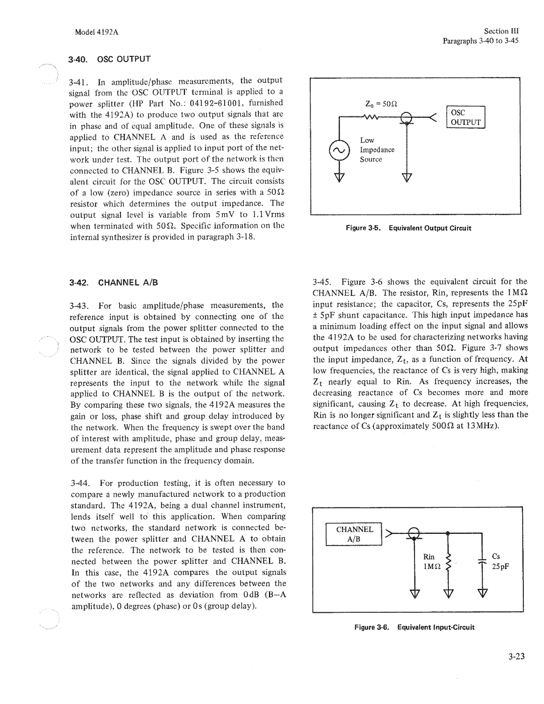 HP Humidifier 4192A manual 