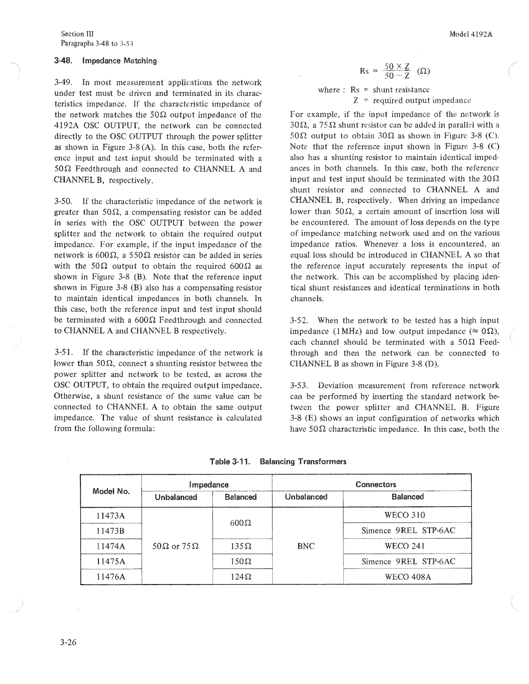 HP Humidifier 4192A manual 