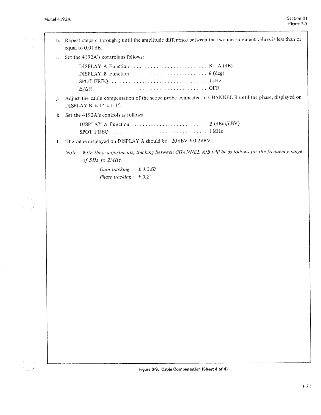 HP Humidifier 4192A manual 