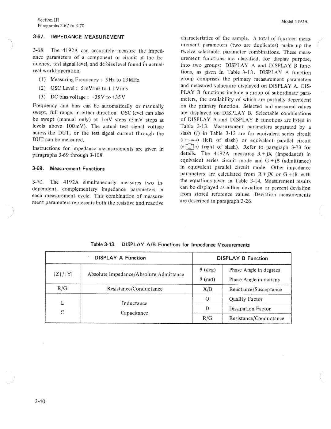 HP Humidifier 4192A manual 