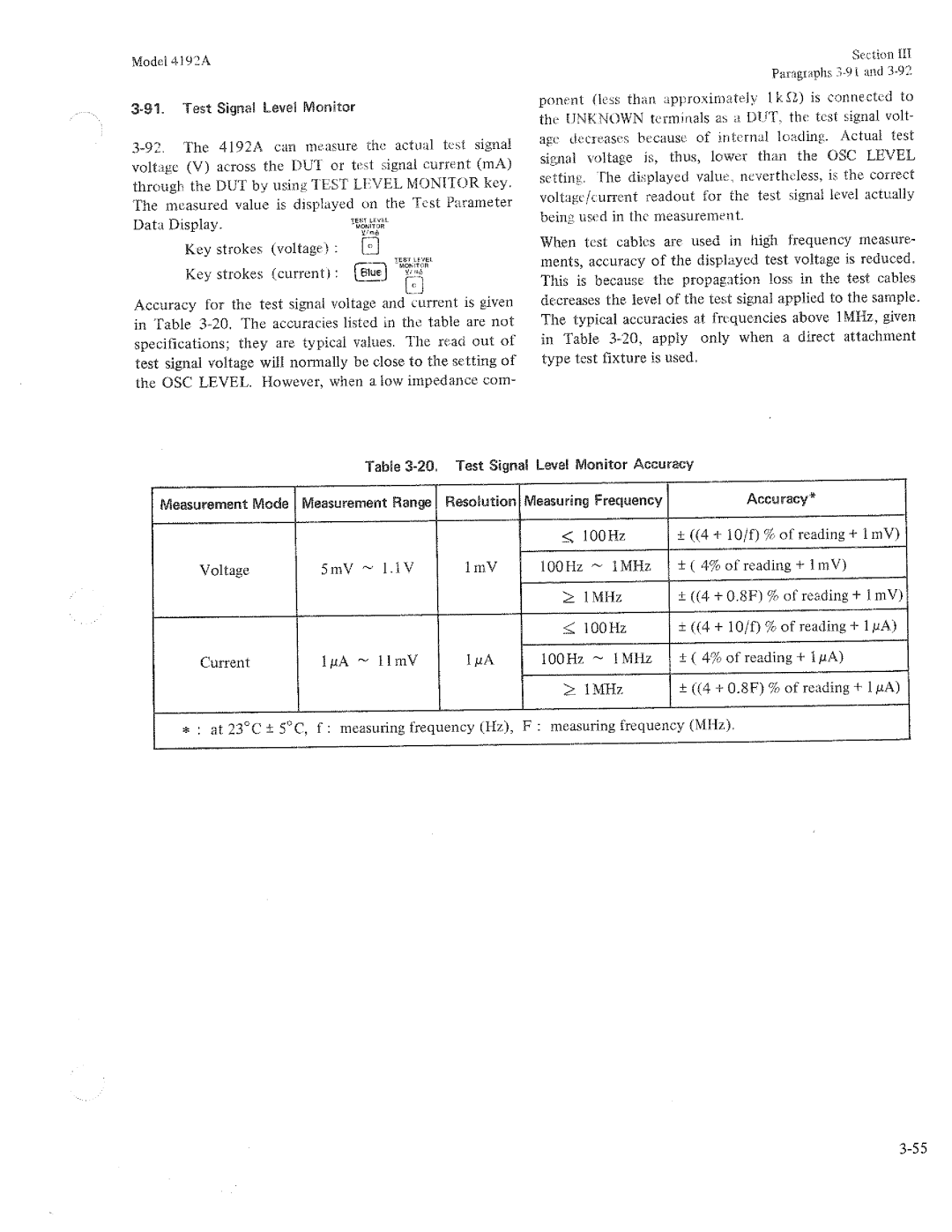 HP Humidifier 4192A manual 