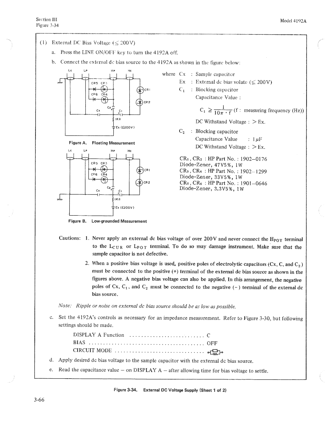 HP Humidifier 4192A manual 