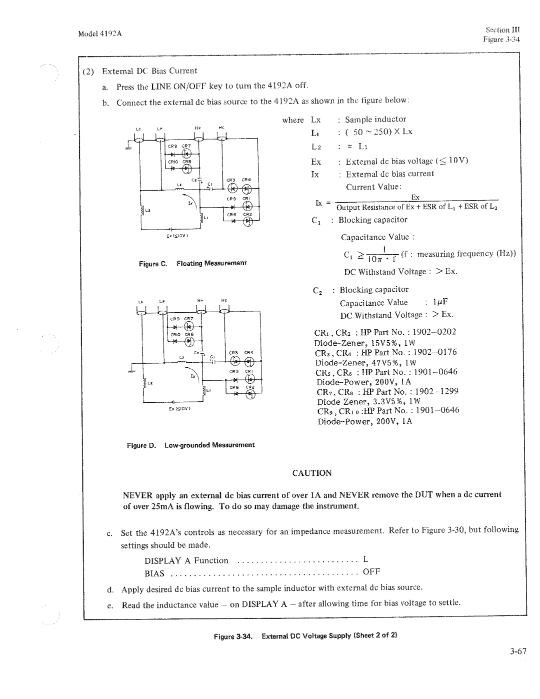 HP Humidifier 4192A manual 