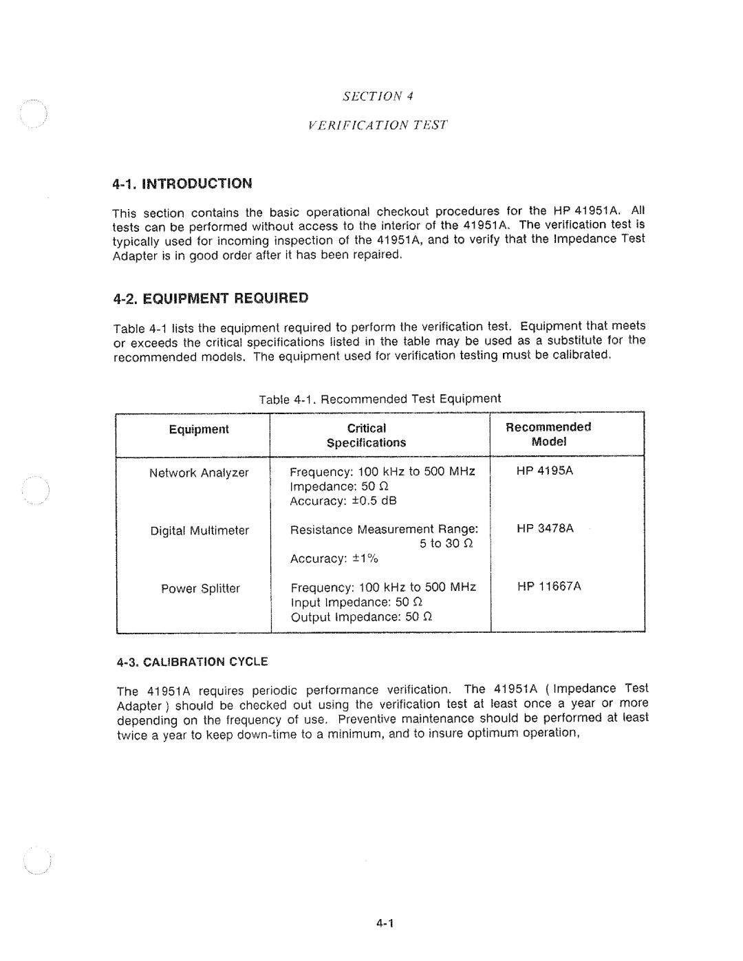 HP Humidifier 4195A manual 