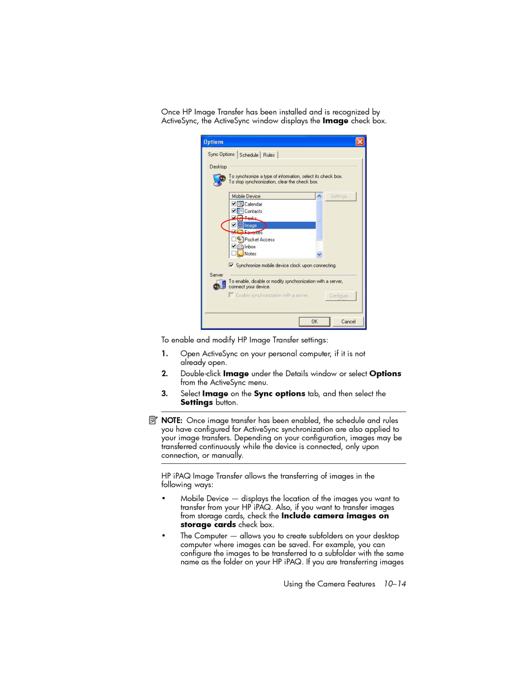 HP hw6500 Cingular manual Using the Camera Features 