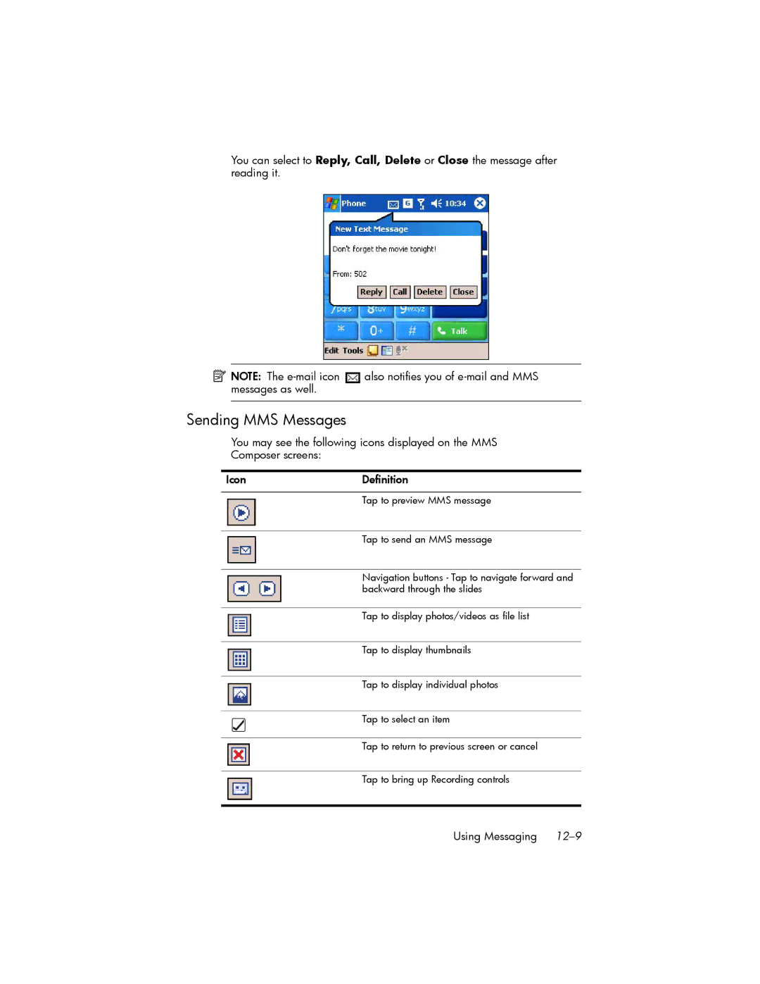 HP hw6500 Cingular manual Sending MMS Messages, Messages as well 