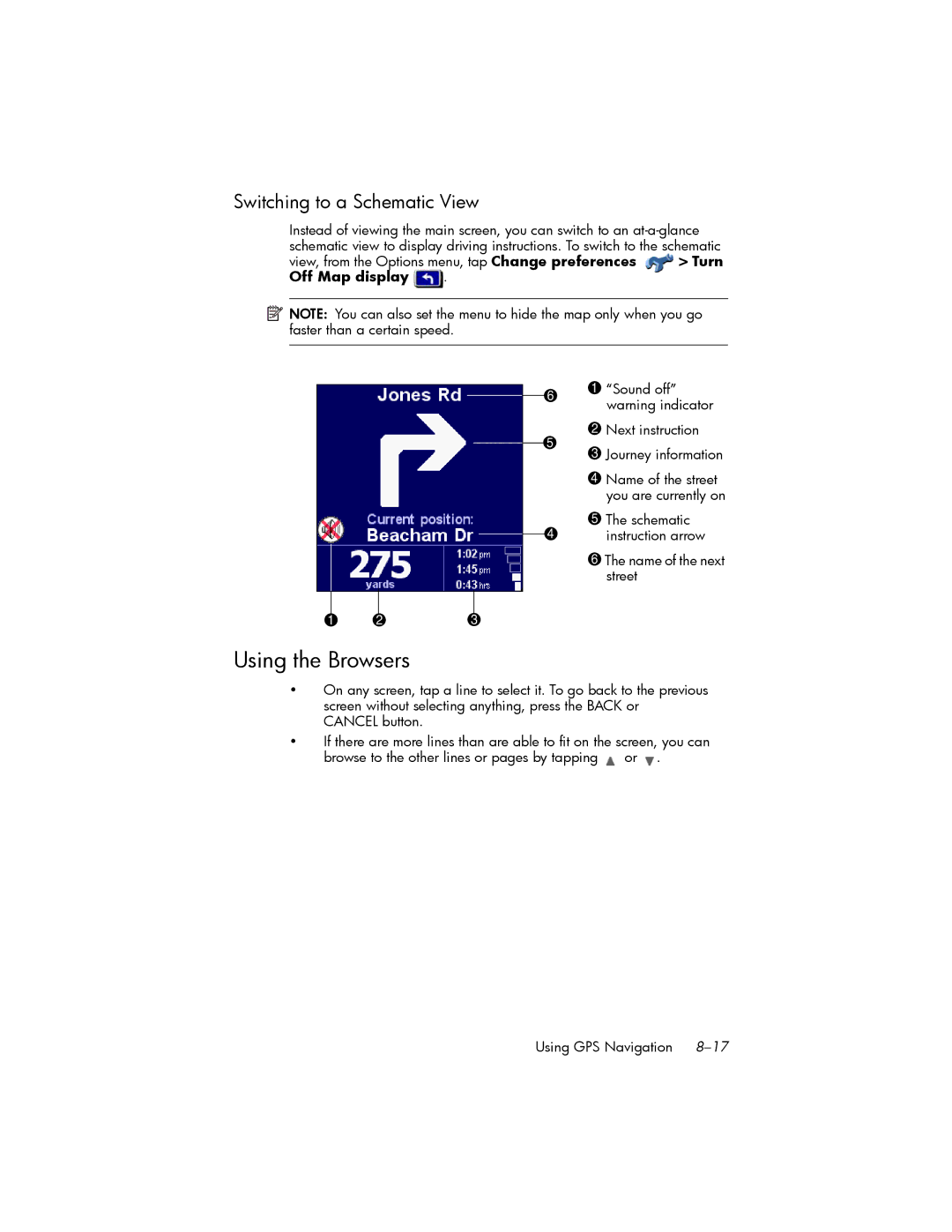 HP hw6500 Unlocked manual Using the Browsers, Switching to a Schematic View 