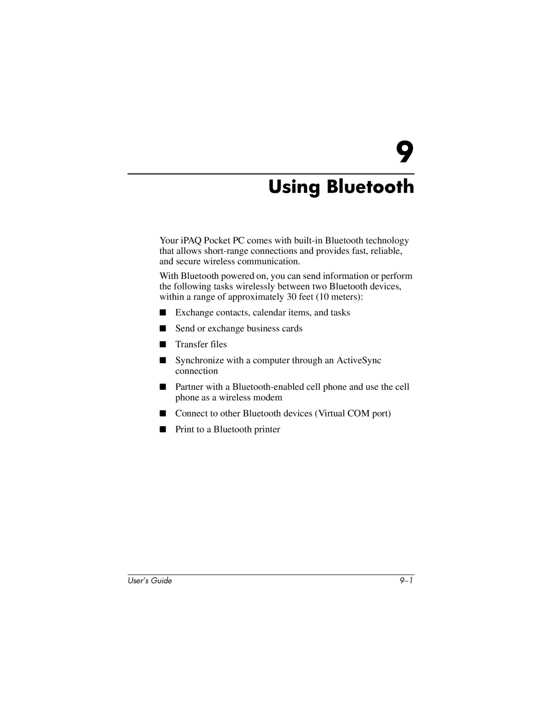 HP HX2000 manual Using Bluetooth 