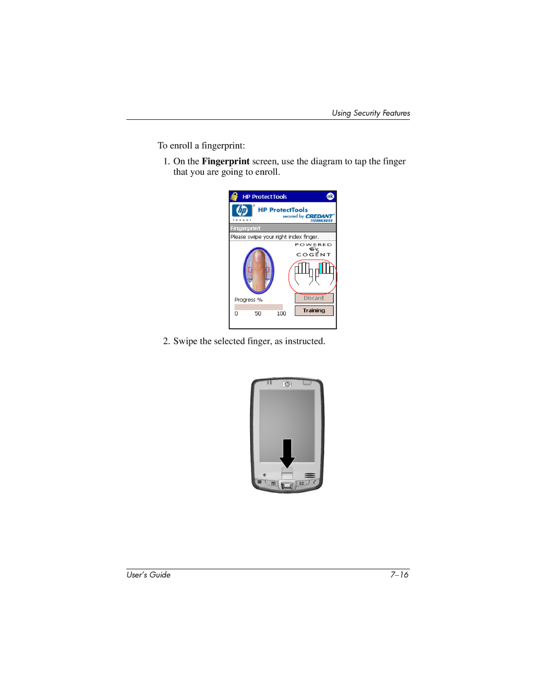 HP HX2000 manual Using Security Features 