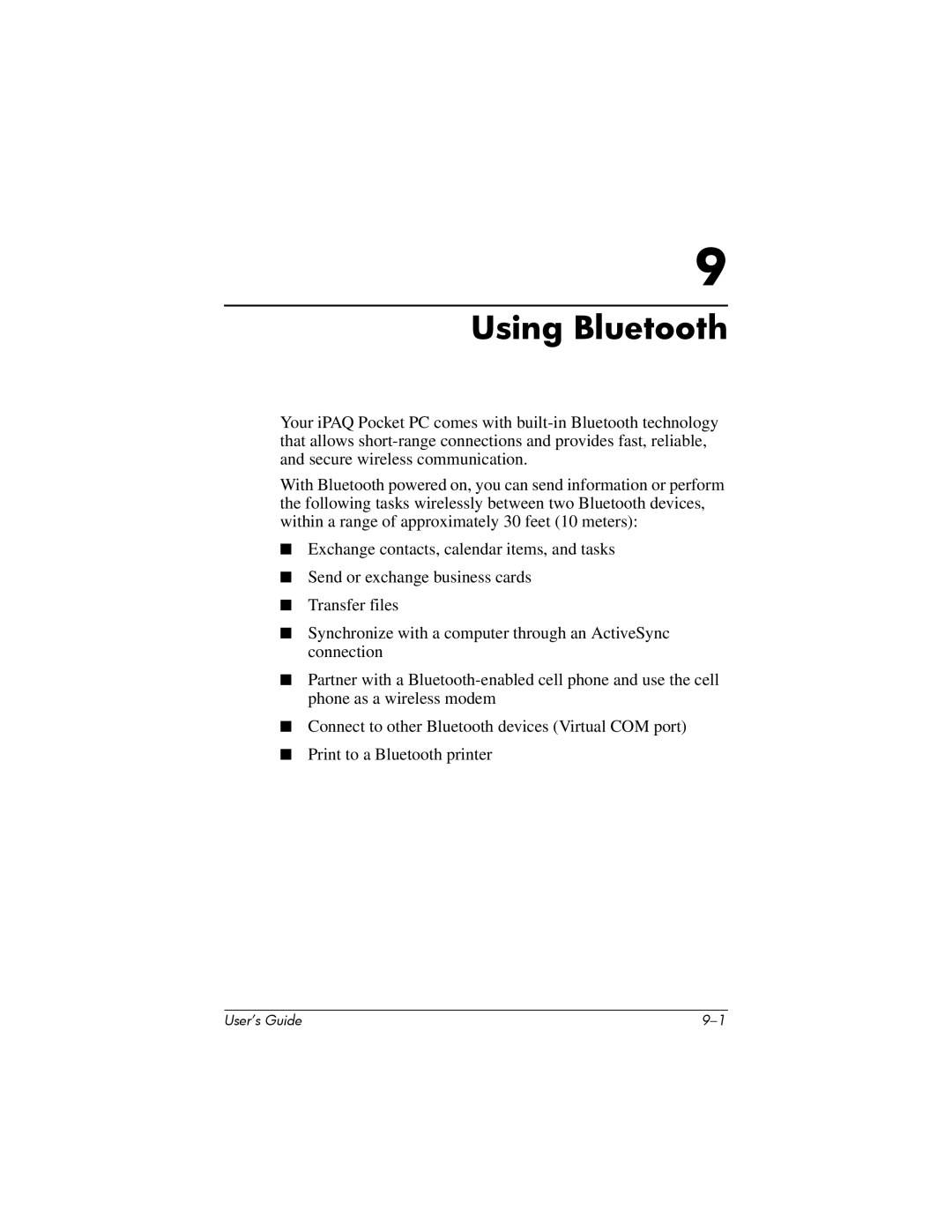 HP hx4700 manual Using Bluetooth 