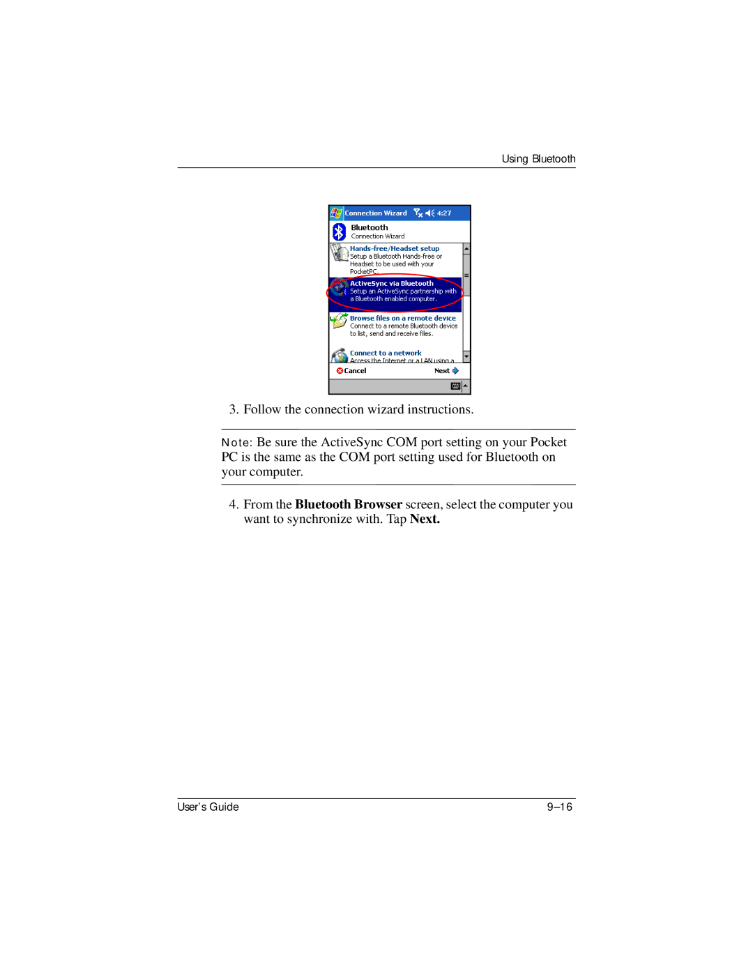 HP hx4700 manual Using Bluetooth 