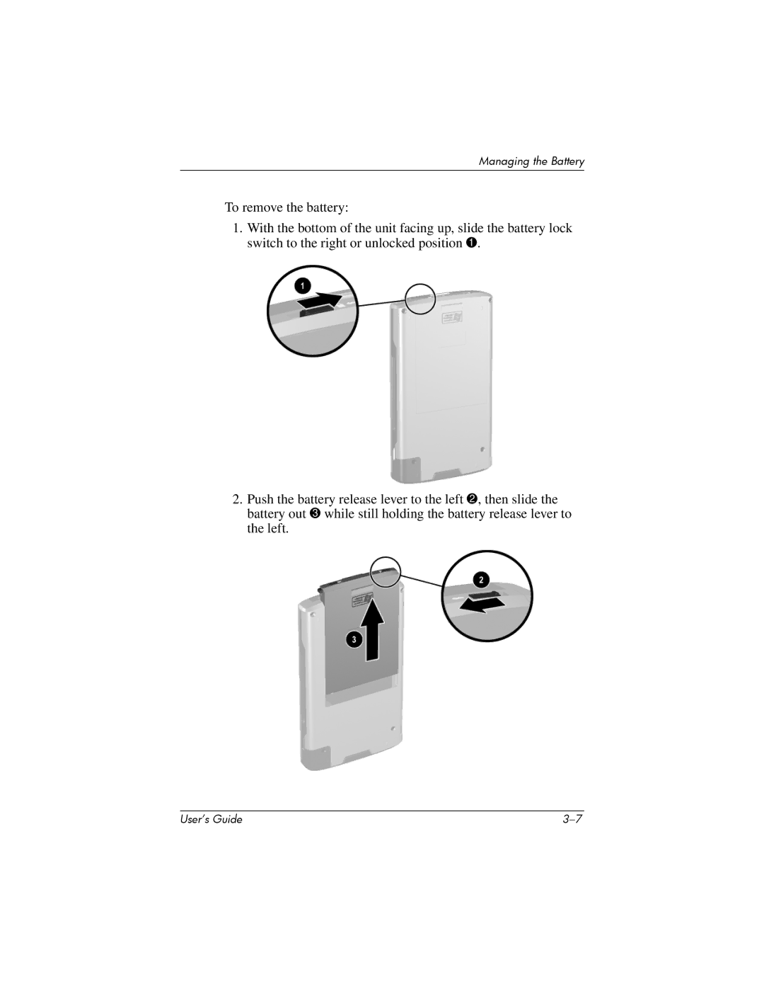 HP hx4700 manual Managing the Battery 