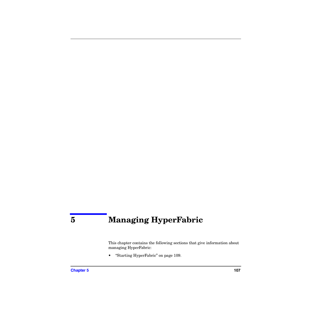 HP manual Managing HyperFabric 