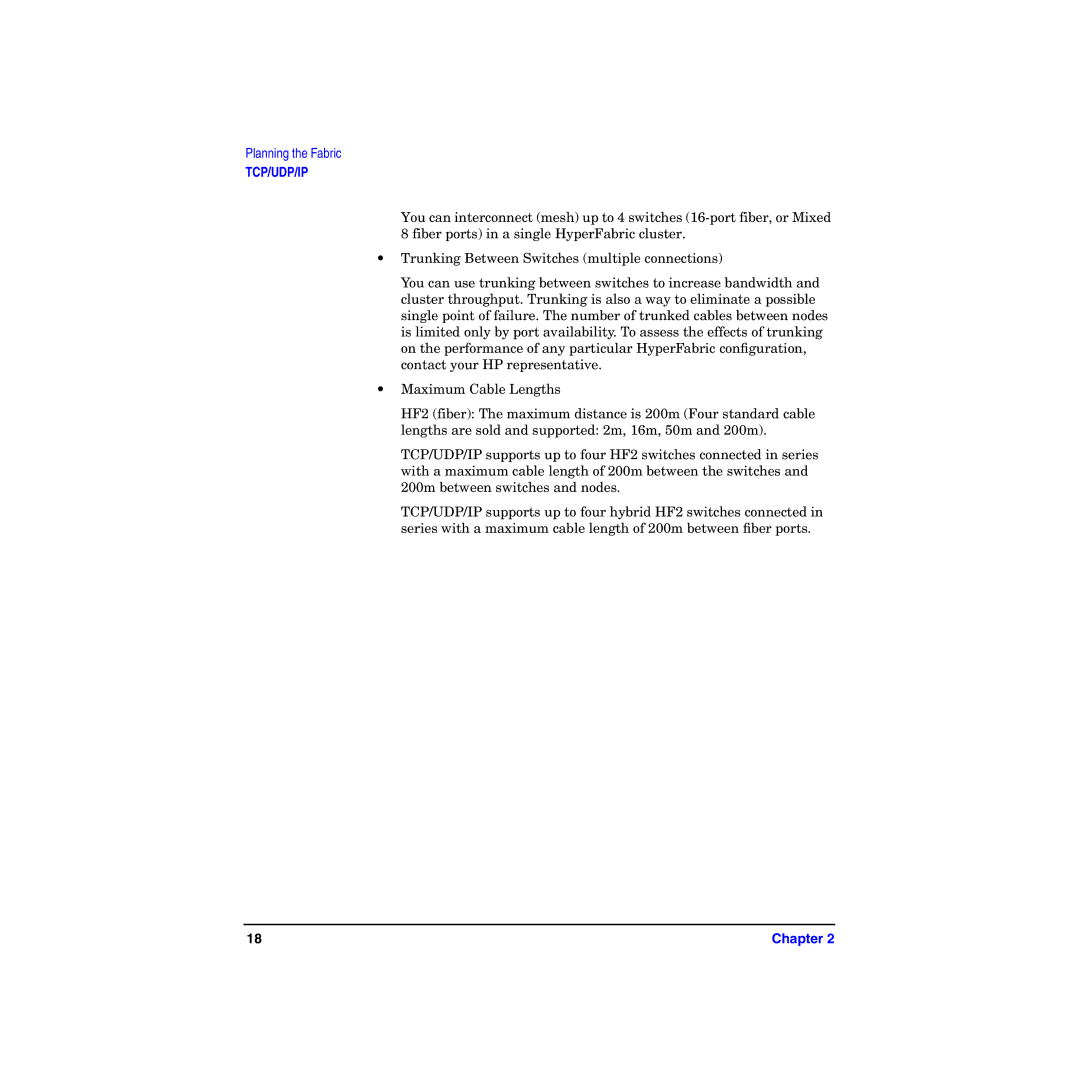HP HyperFabric manual Tcp/Udp/Ip 