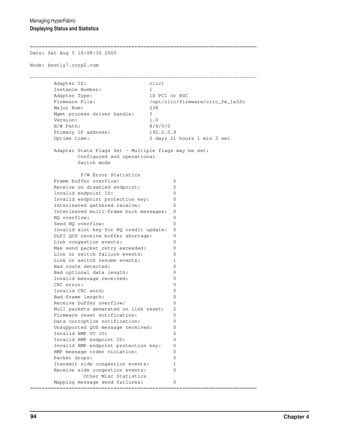 HP HyperFabric manual Hsc 