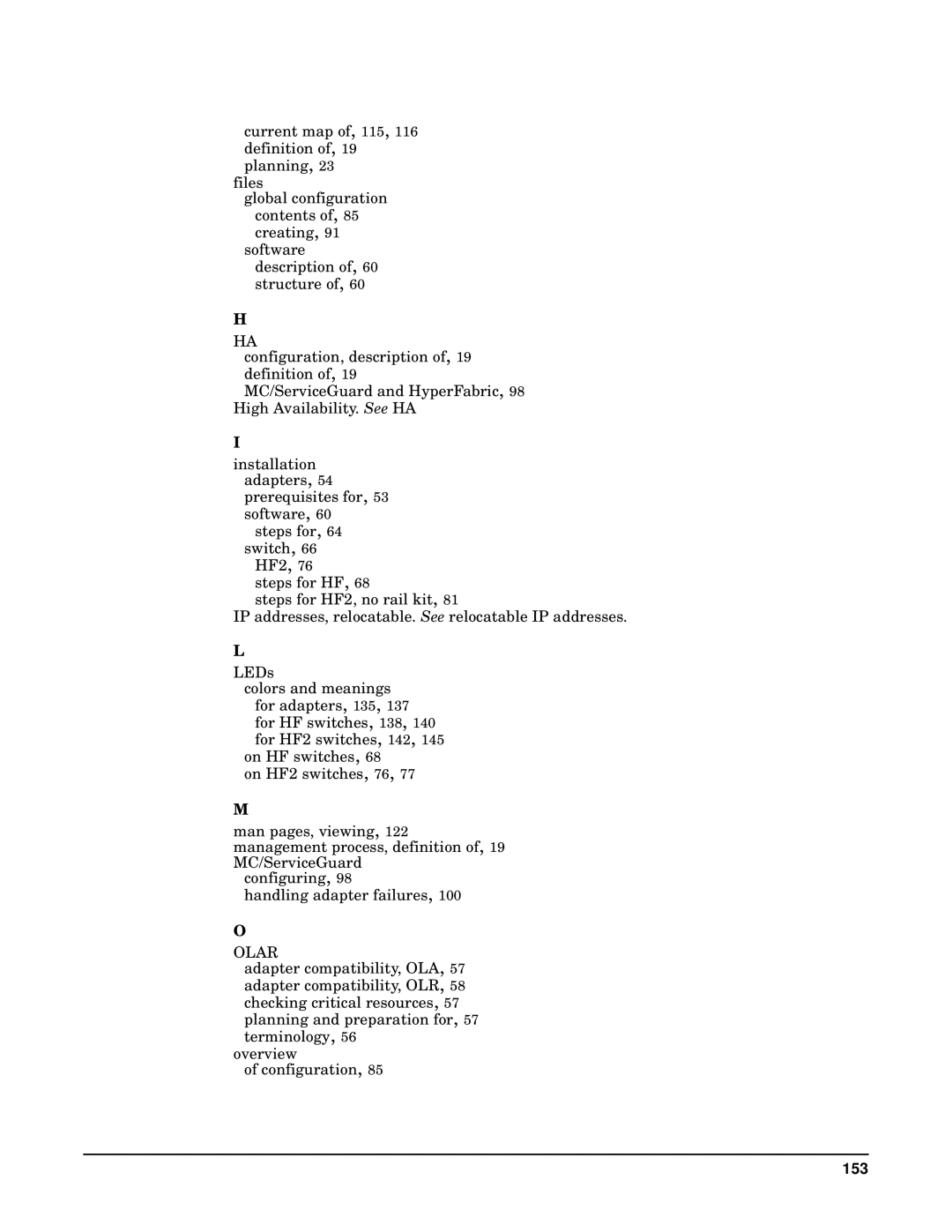 HP HyperFabric manual 153 