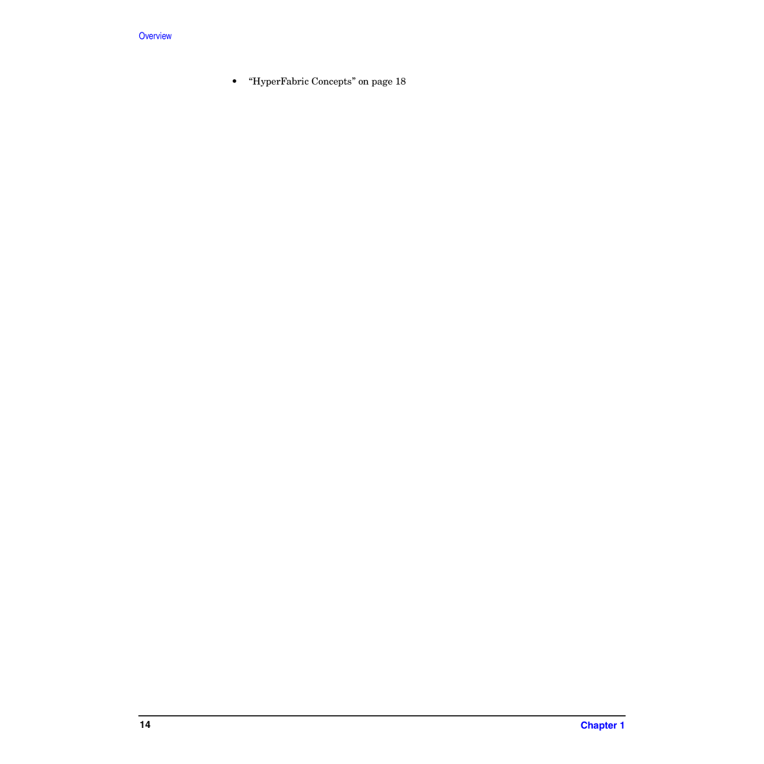 HP HyperFabric manual Overview 
