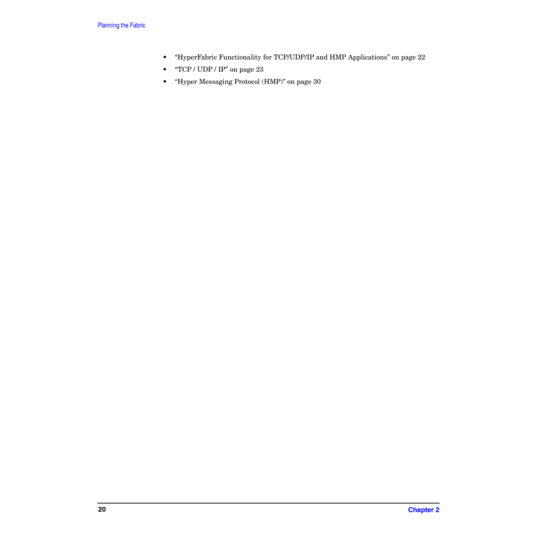 HP HyperFabric manual Planning the Fabric 