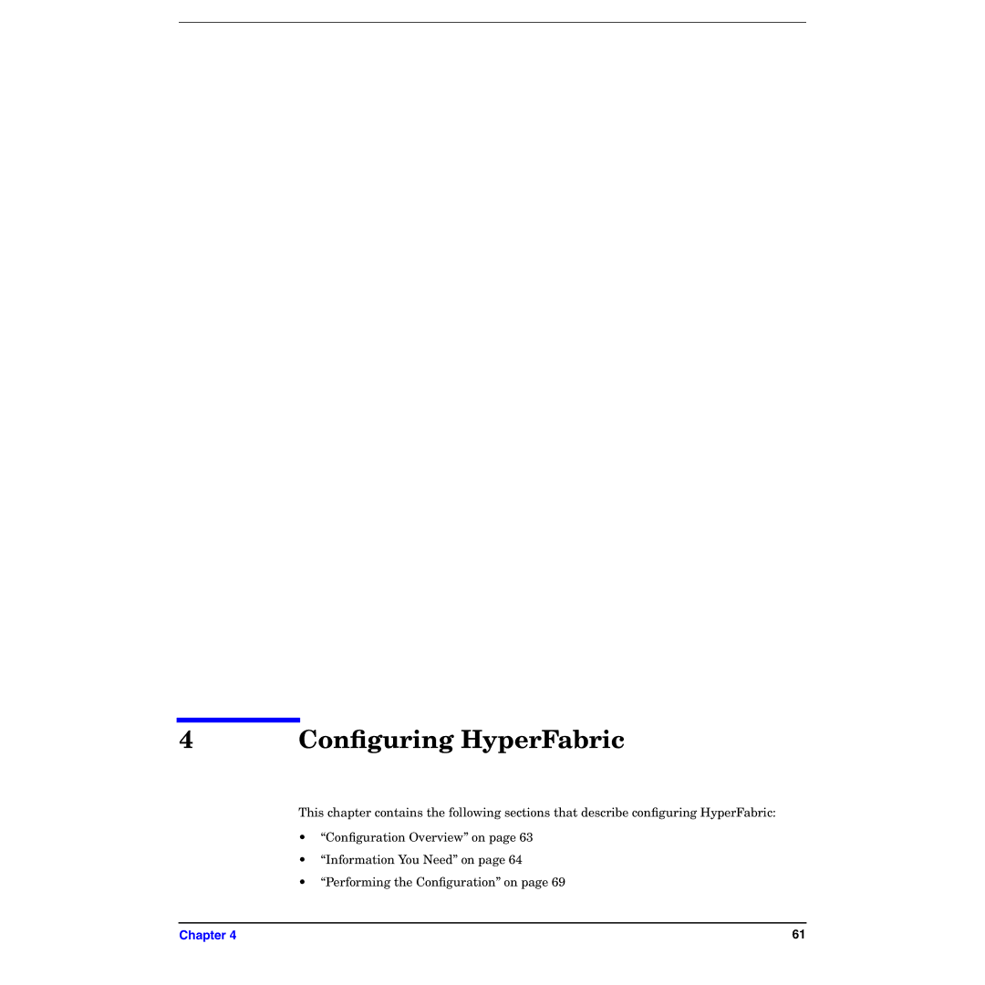 HP manual Conﬁguring HyperFabric 