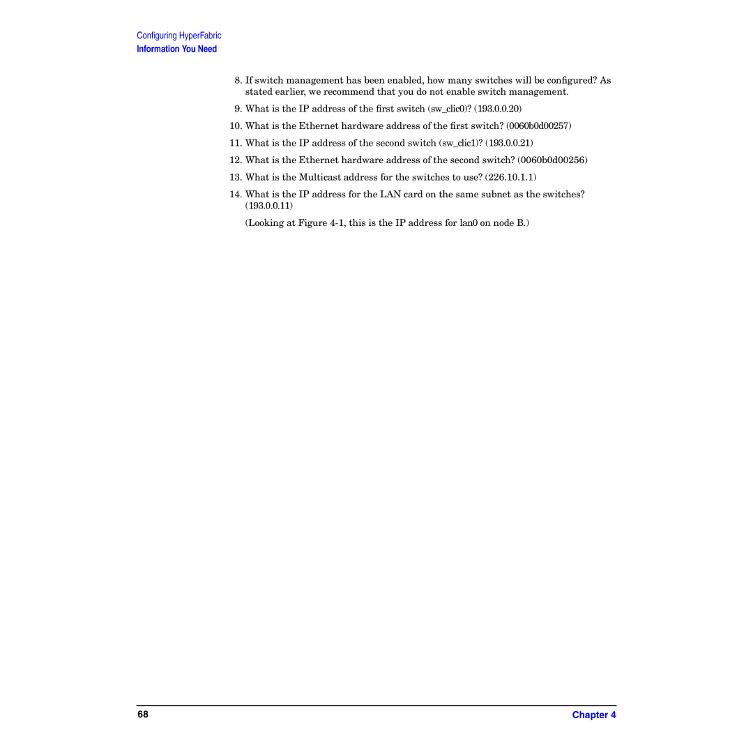 HP HyperFabric manual Information You Need 