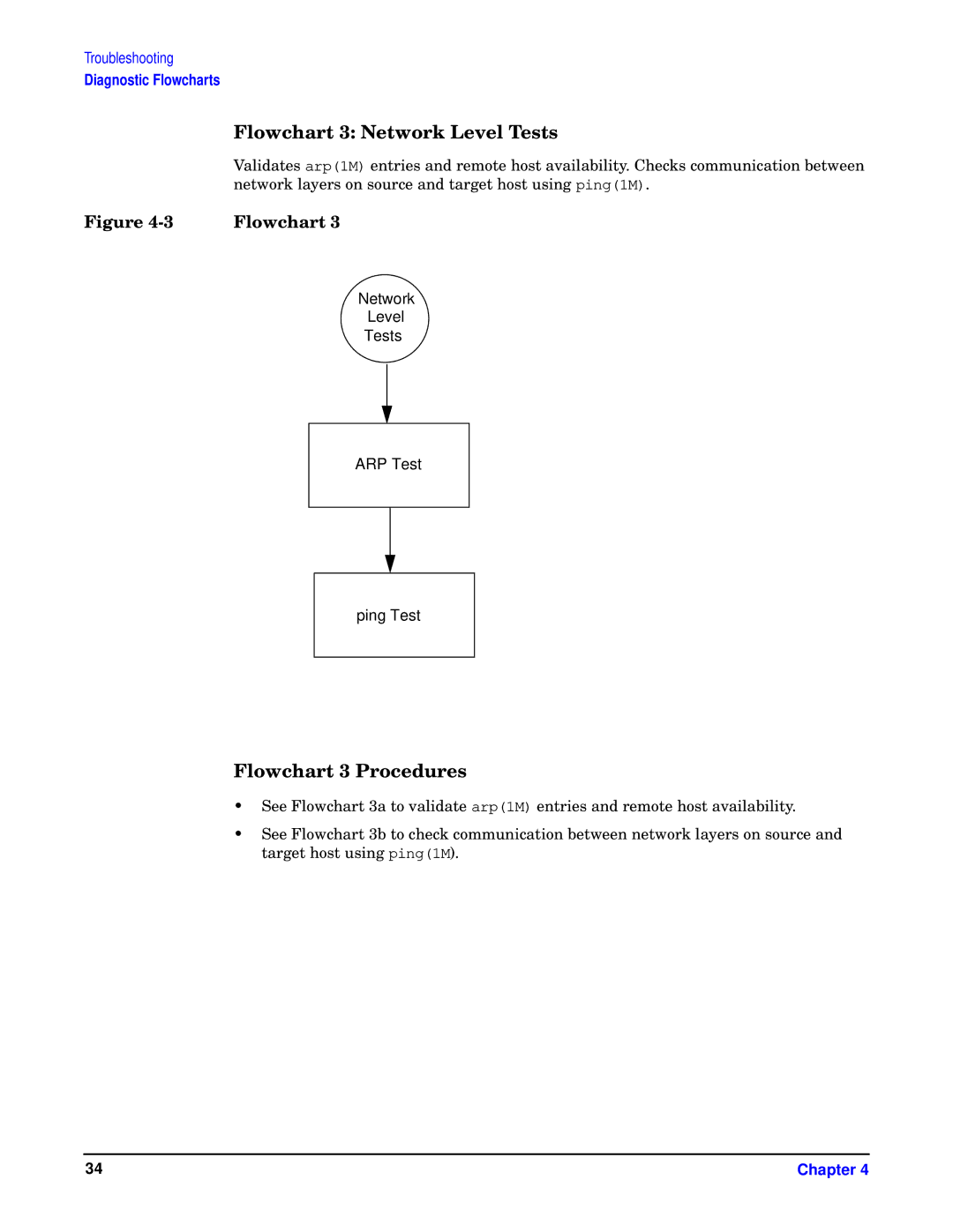 HP I 1000Base-T, HSC/I 1000Base-SX manual Flowchart 3 Network Level Tests, Flowchart 3 Procedures 