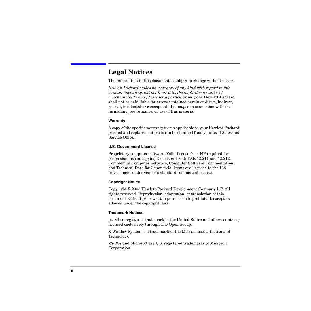 HP I Dual Channel Ultra160 SCSI Host Adapter A6829A manual Legal Notices 