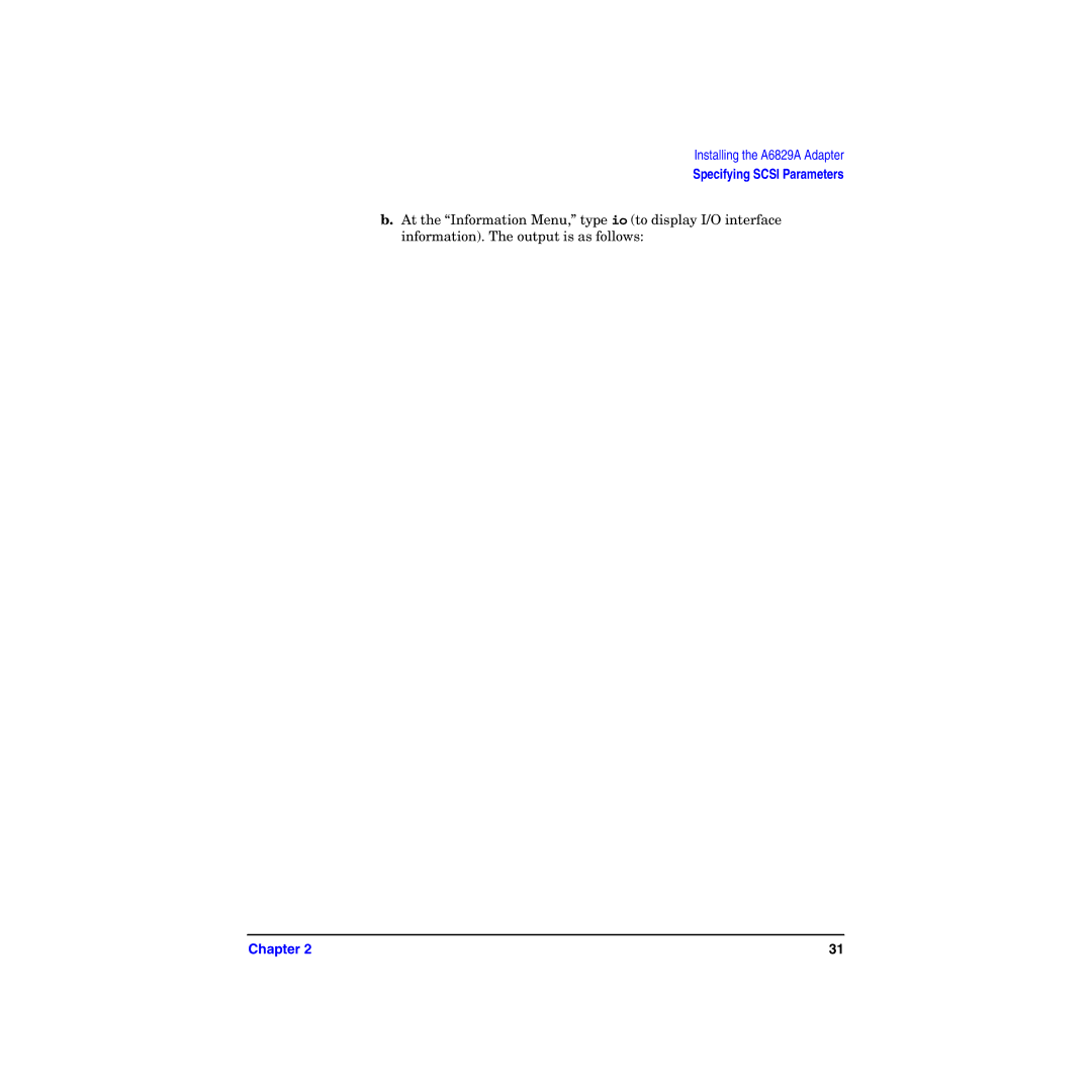 HP I Dual Channel Ultra160 SCSI Host Adapter A6829A manual Specifying Scsi Parameters 