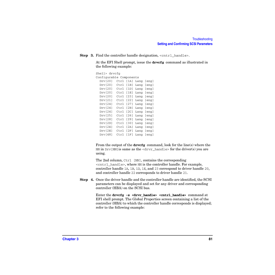 HP I Dual Channel Ultra160 SCSI Host Adapter A6829A manual Setting and Conﬁrming Scsi Parameters 