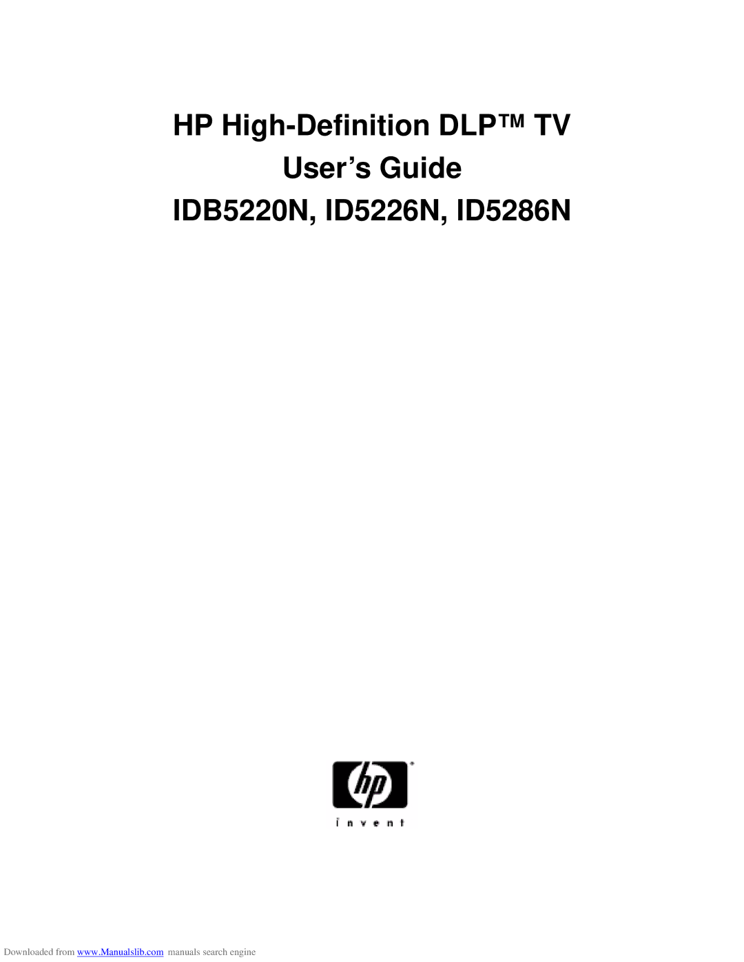 HP ID5226N, ID5286N manual 