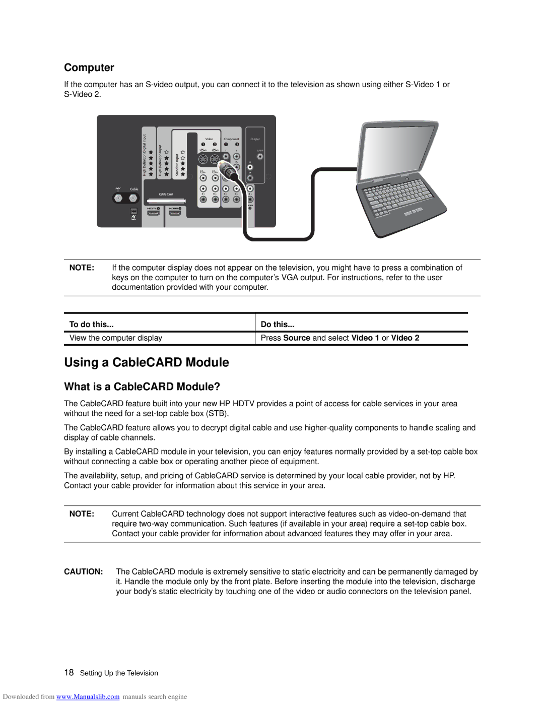 HP ID5286N, ID5226N manual Using a CableCARD Module, Computer, What is a CableCARD Module? 