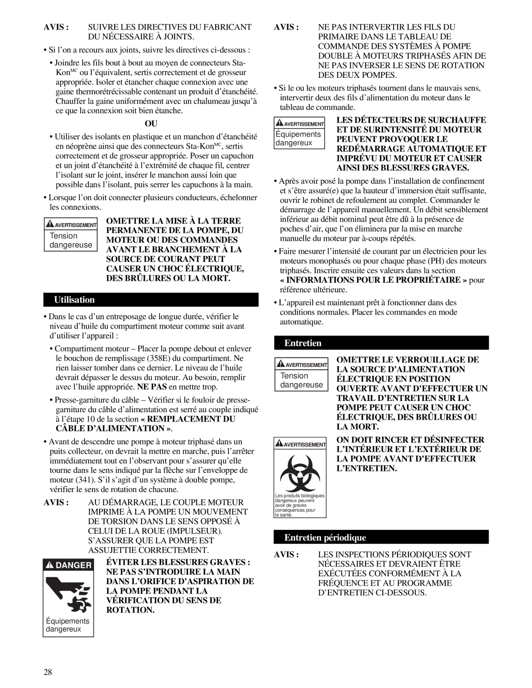 HP 3886, IM059R02, 3885 manual Utilisation, Entretien périodique 