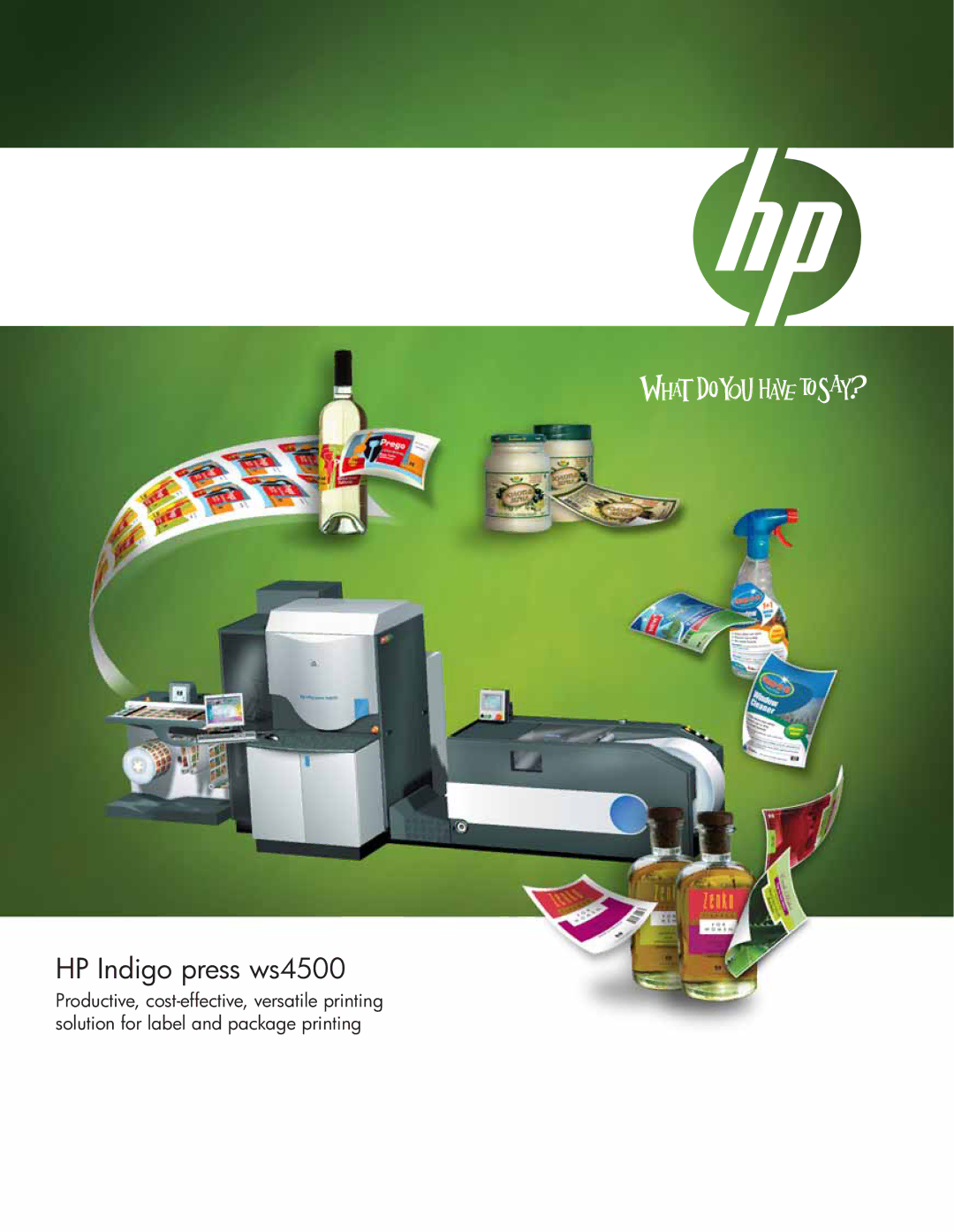 HP Indigo ws4500 manual HP Indigo press ws4500 