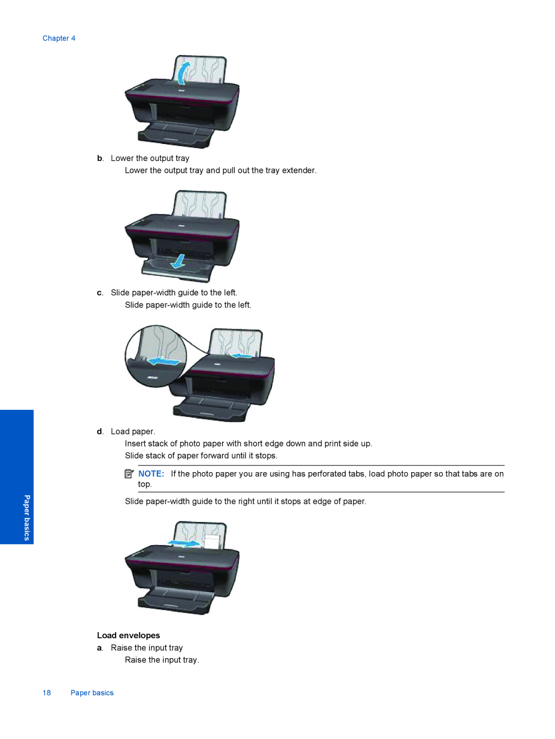 HP Ink Advantage 2060 - K1 manual Load envelopes 