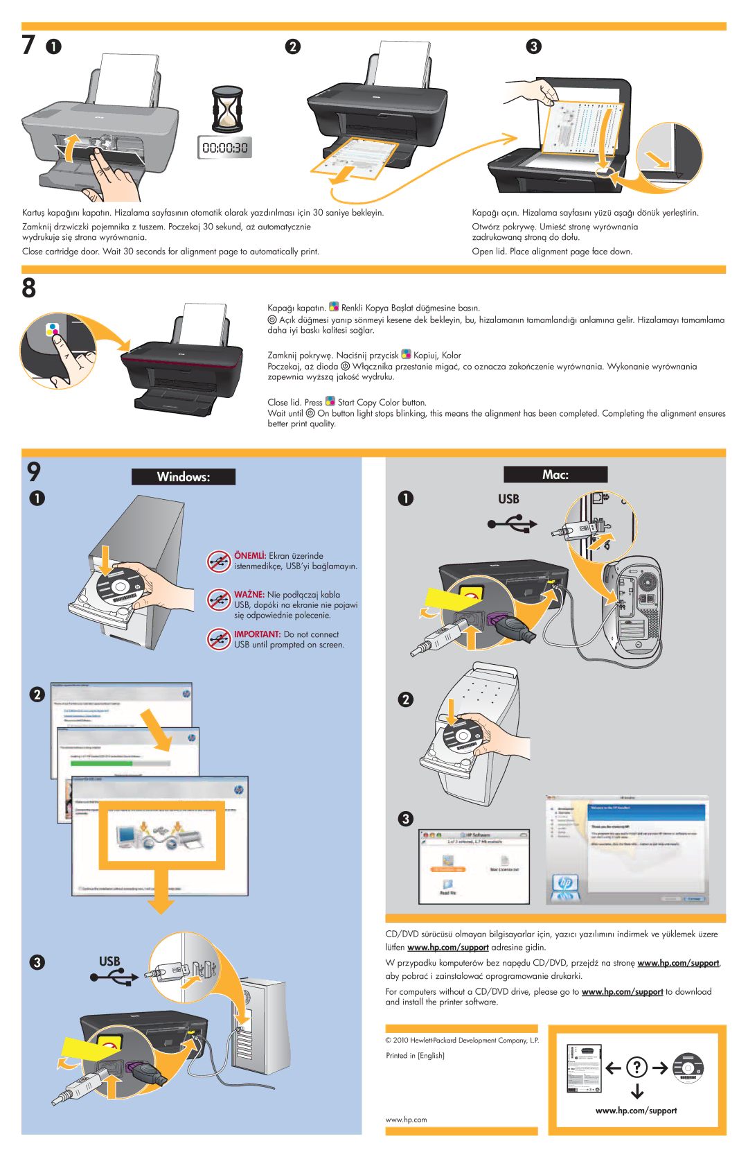 HP Ink Advantage 2060 - K1 manual 1USB, Usb 