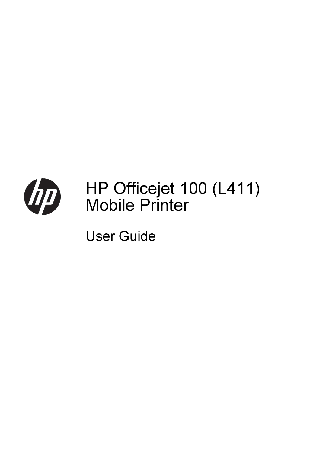 HP Inkjet CN551A#201, L411A Inkjet CN551A#B1H manual HP Officejet 100 L411 Mobile Printer 