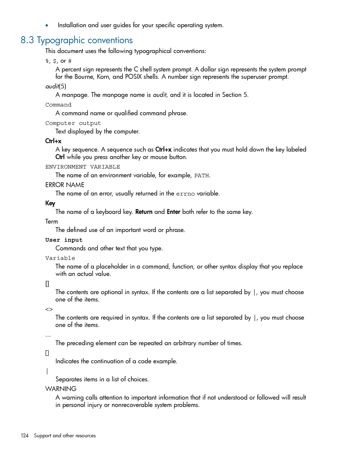 HP Insight Cluster Management Utility manual Typographic conventions, Command, Computer output, User input 