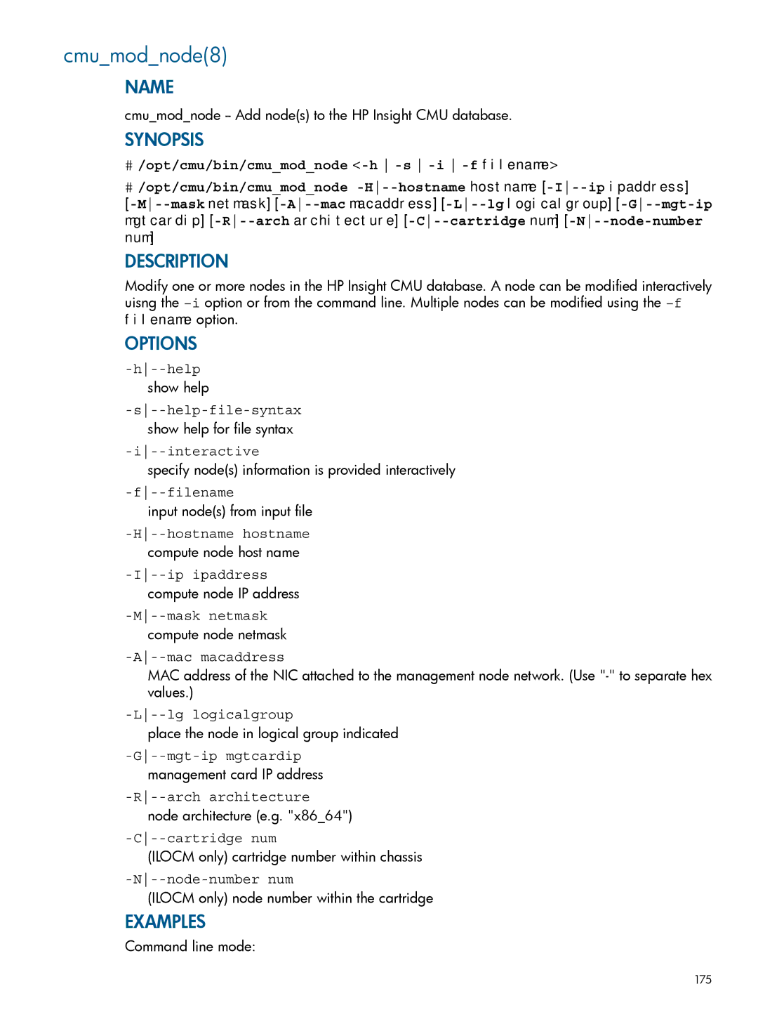 HP Insight Cluster Management Utility manual Cmumodnode8, Filename, Lg logicalgroup 