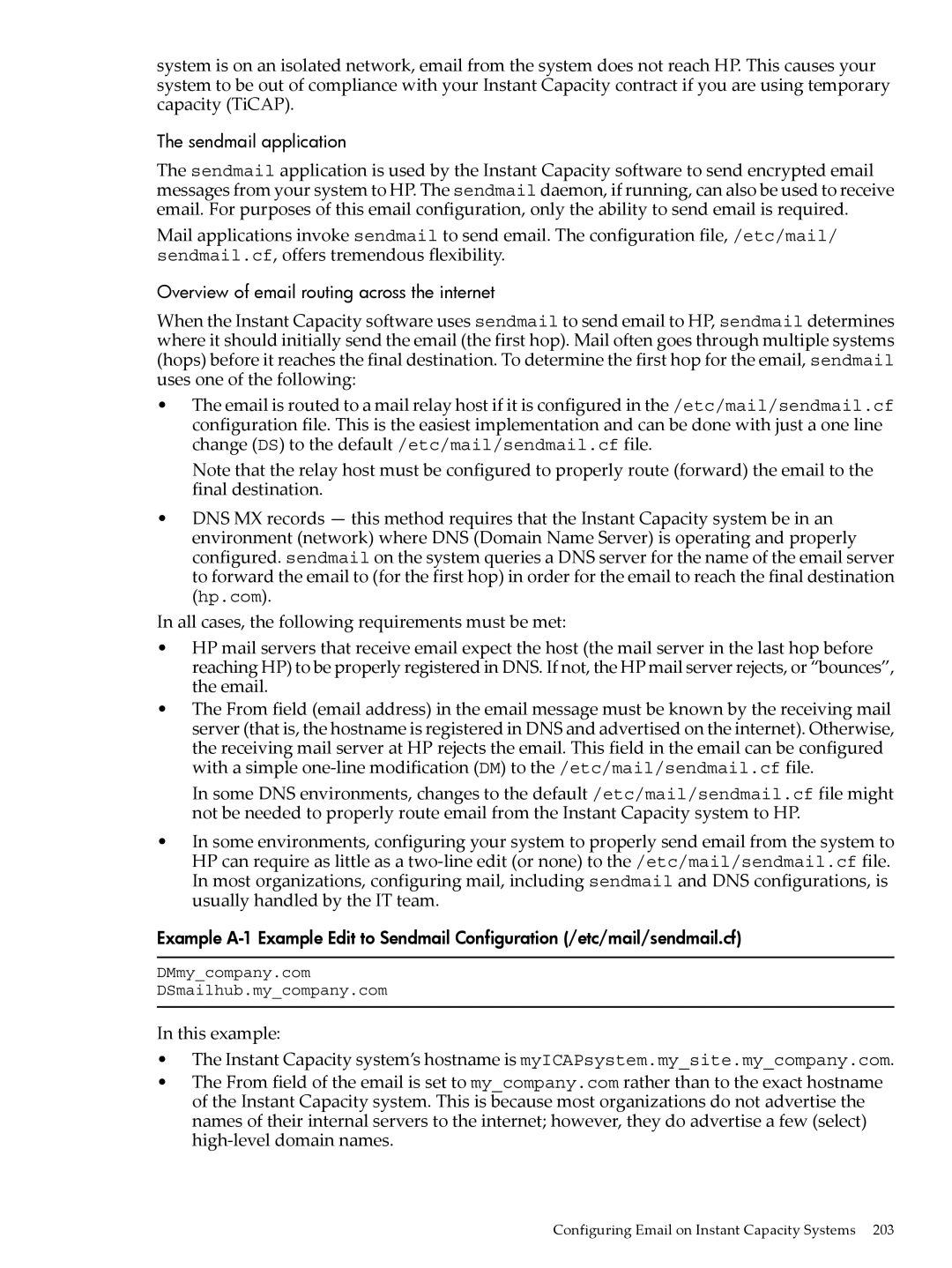 HP Instant Capacity (iCAP) manual Sendmail application, Overview of email routing across the internet 